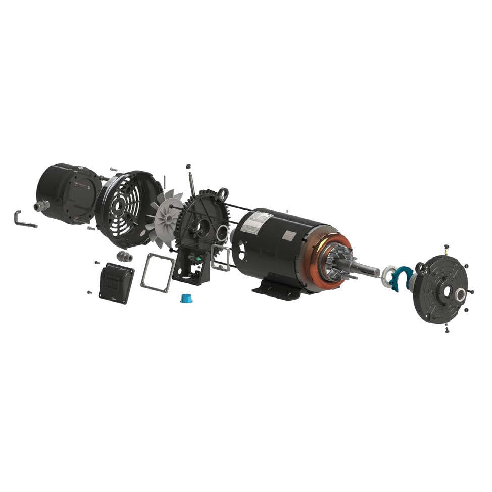 00118ET3EBM56C-S WEG 1HP Electric Brake Motor, 1800RPM