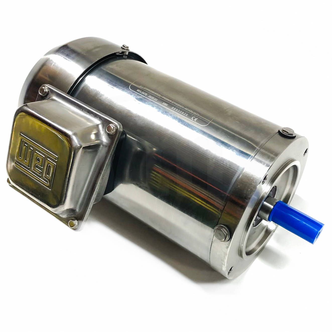 00118NT3ESS56CFL WEG 1HP Shark Stainless Steel Electric Motor, 1800RPM
