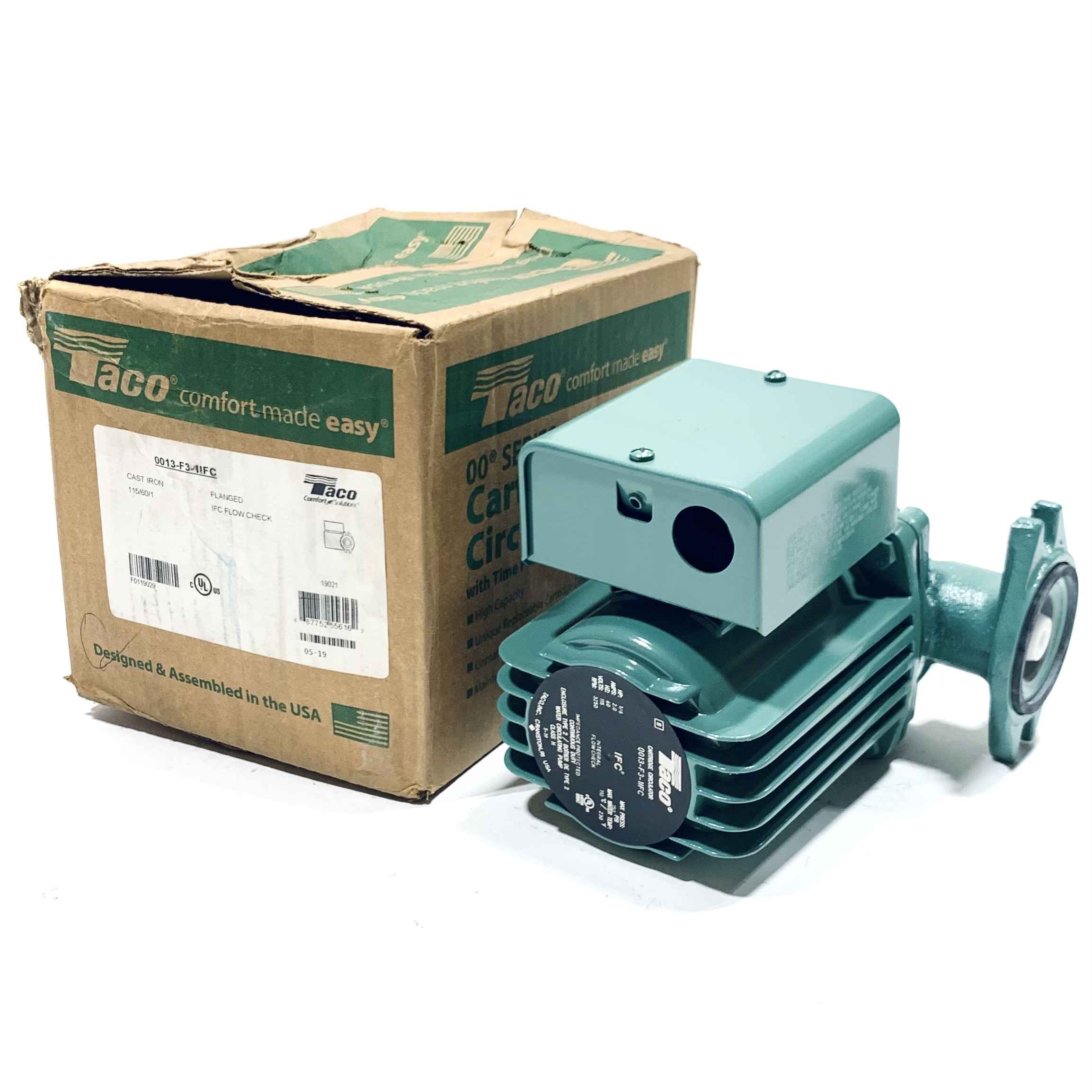 0013-F3-1IFC Taco Flanged Cast Iron IFC Flow Check Cartridge Circulator