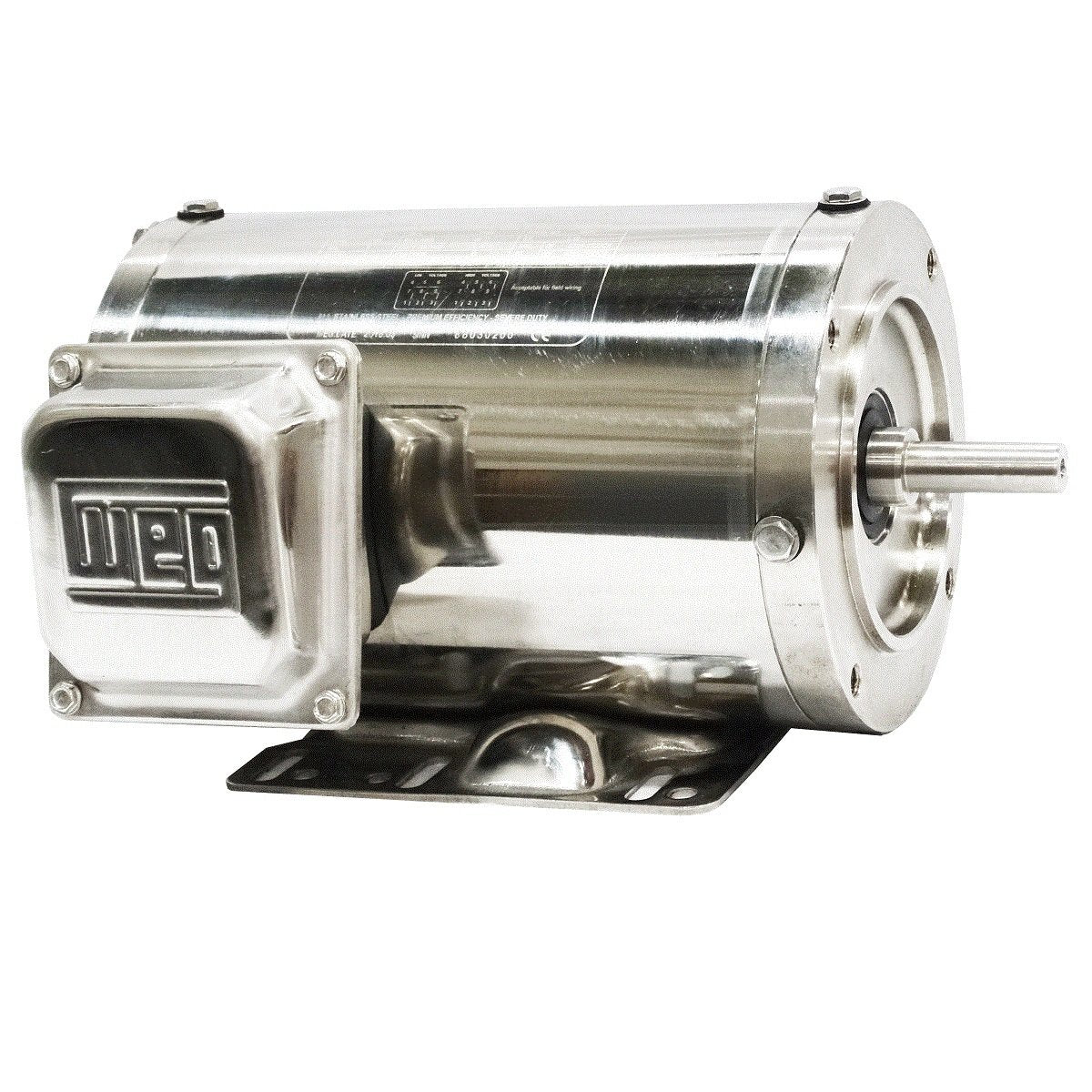 00136NT3ESS56C WEG 1HP Shark Stainless Steel Electric Motor, 3600RPM