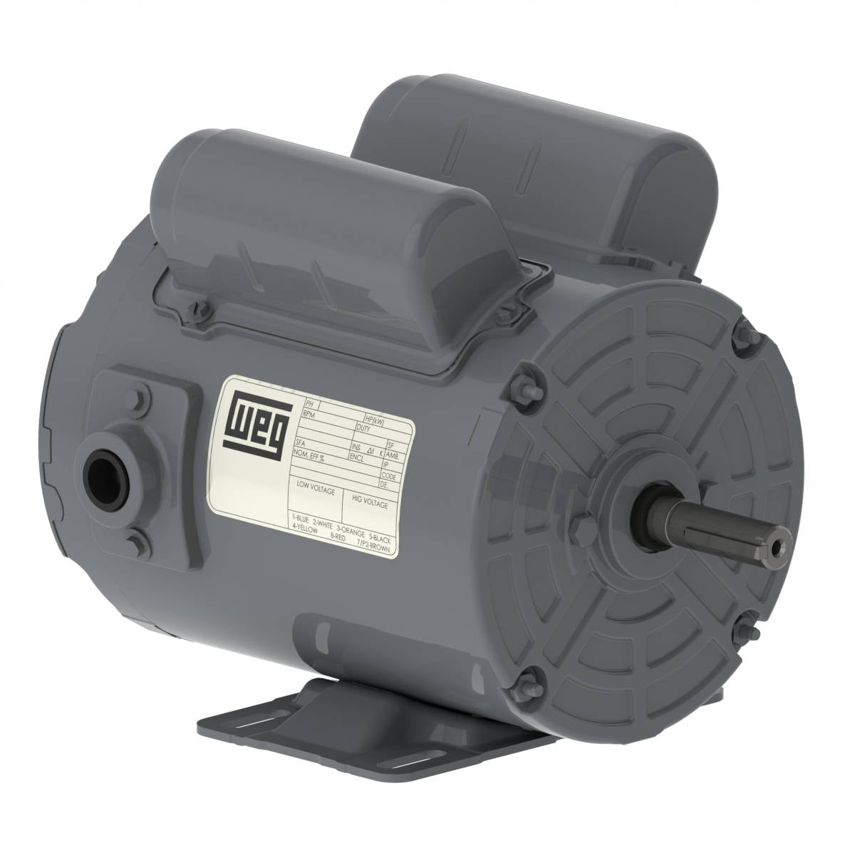 00156AS1RAF56Z-S WEG 1.5HP Aeration Fan Electric Motor, 3600RPM