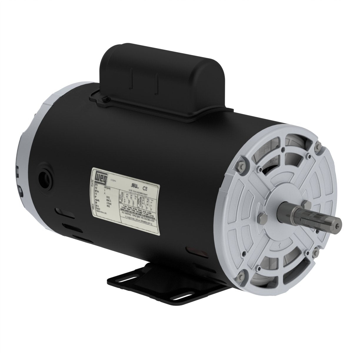 00156OS1BCD56-S WEG 1.5HP Compressor Duty Electric Motor, 3600RPM