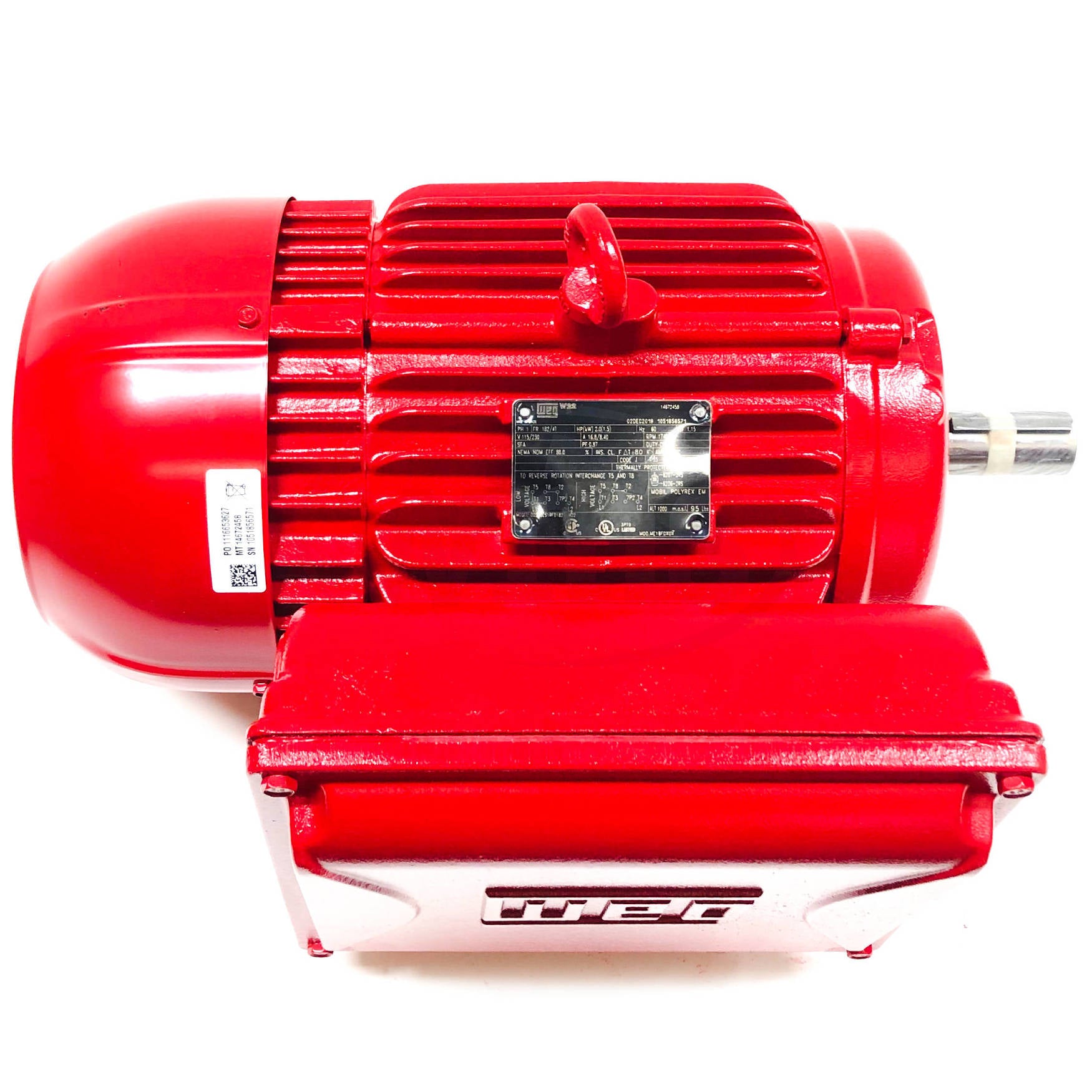 00218ES1RFD182T-W22 WEG 2HP Farm Duty Electric Motor, 1800RPM - 0