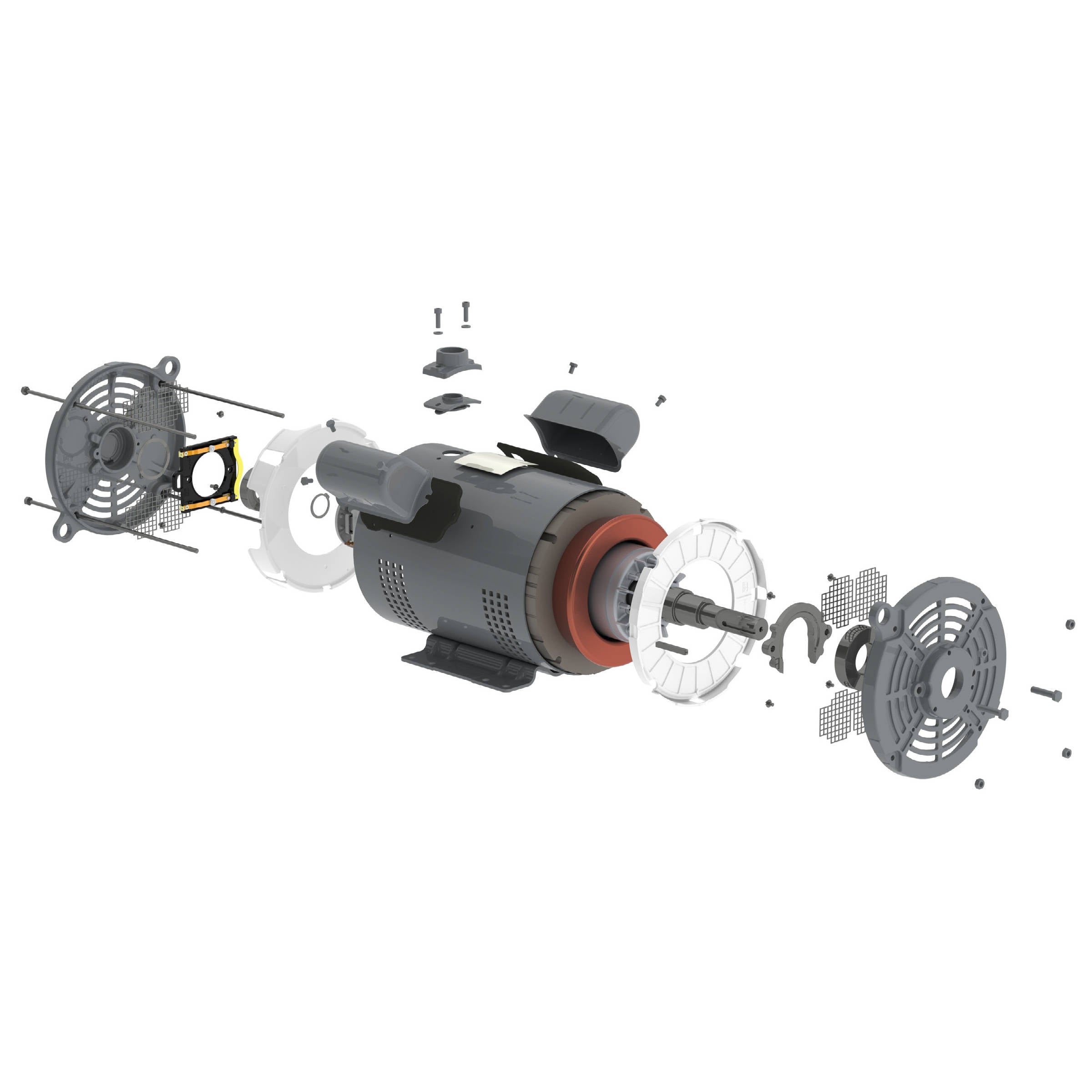 00336AP3EGD145TZ-S WEG 1.5/3HP Grain Dryer Electric Motor, 3600RPM