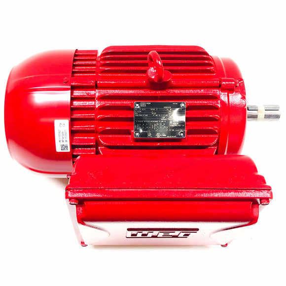 00518ES1DFD184T-W22 WEG 5HP Farm Duty Electric Motor, 1800RPM