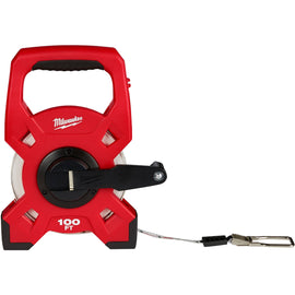 48-22-5201 Milwaukee 100 Foot Steel Open Reel Long Tape, 1/2" Width