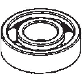 02-04-1745 Milwaukee Ball Bearing, 2 Sealed, 17mm x 40mm x 12mm