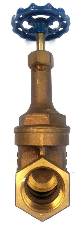 0253-1-1/2 Fairbanks 1-1/2" Bronze Gate Valve, 0253 Split Wedge