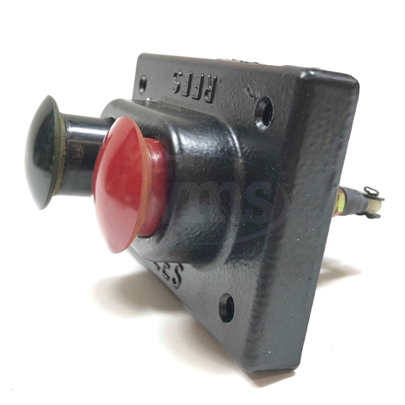 02712-032 Rees Red And Green Mushroom Push Button Switch
