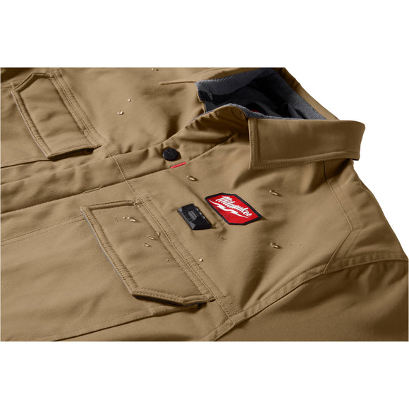 M103K-21XL Milwaukee M12 Heated Shirt Jacket Kit, Khaki, XL