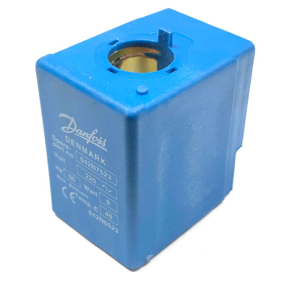 042N7523 Danfoss Solenoid Coil, 220V, 60Hz, 9W