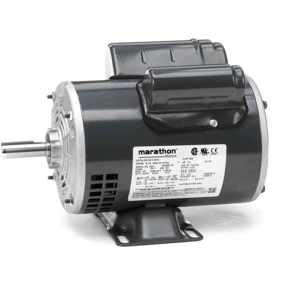 C167A Marathon 1/2HP General Purpose Electric Motor, 1800RPM