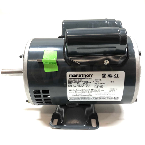 056B17D11030 (C168A) Marathon 1/2HP General Purpose Electric Motor, 1800RPM
