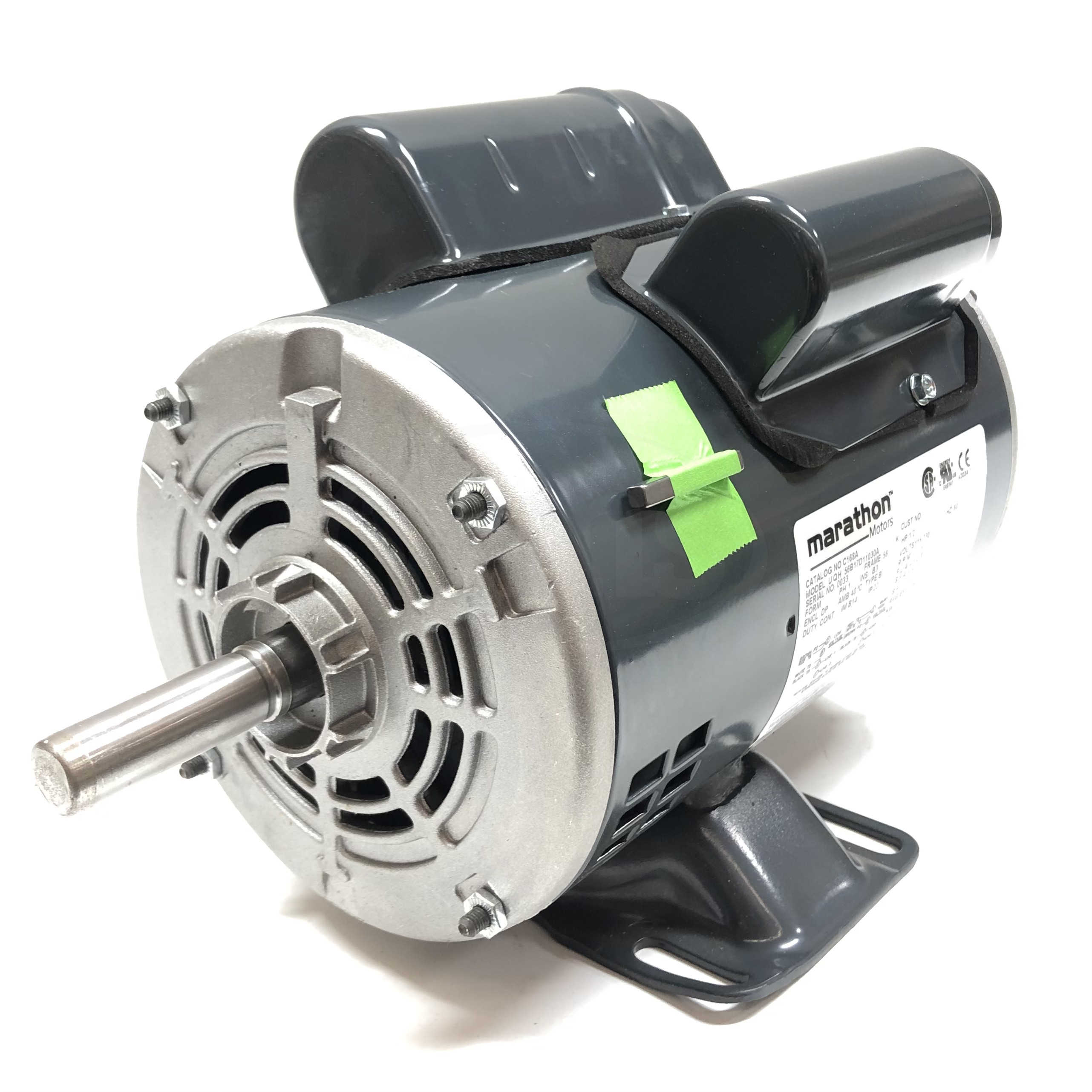 056B17D11030 (C168A) Marathon 1/2HP General Purpose Electric Motor, 1800RPM