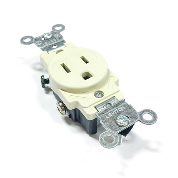 5015-I Levition Ivory Receptacle 125 Volt, 15 Amp