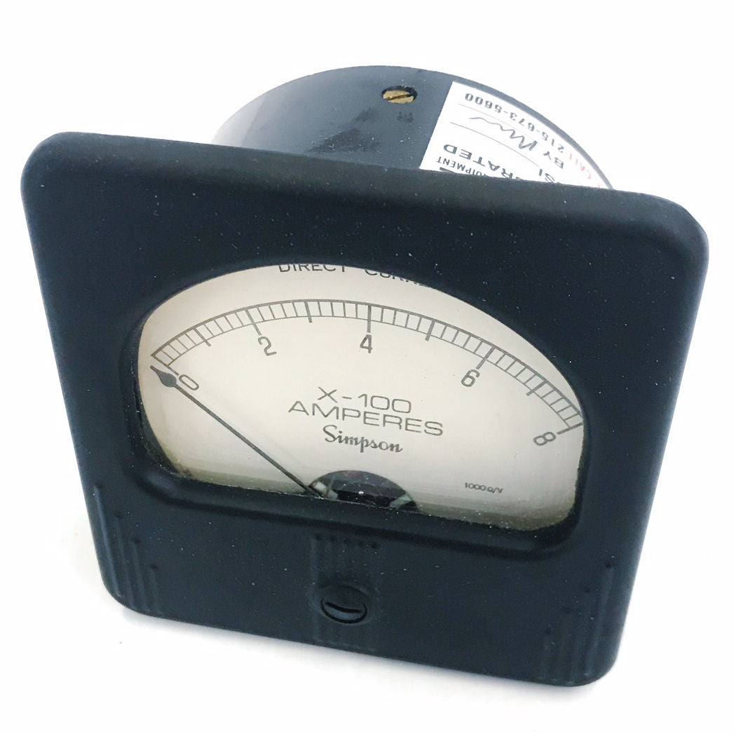06930 Simpson Panel Meter, 0-8 X100 DCA - 0
