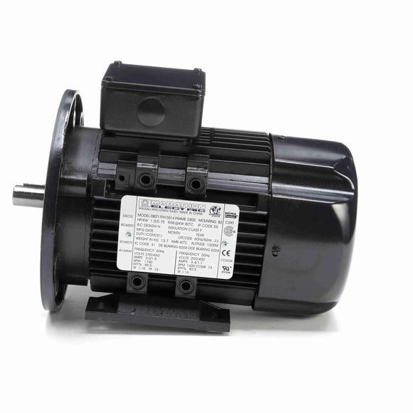 R393A Marathon 1HP/0.75kW IEC Metric Globetrotter Electric Motor, 1800RPM
