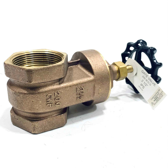 0818-25 Boshart Industries 2 1/2" Gate Valve, 200 WOG