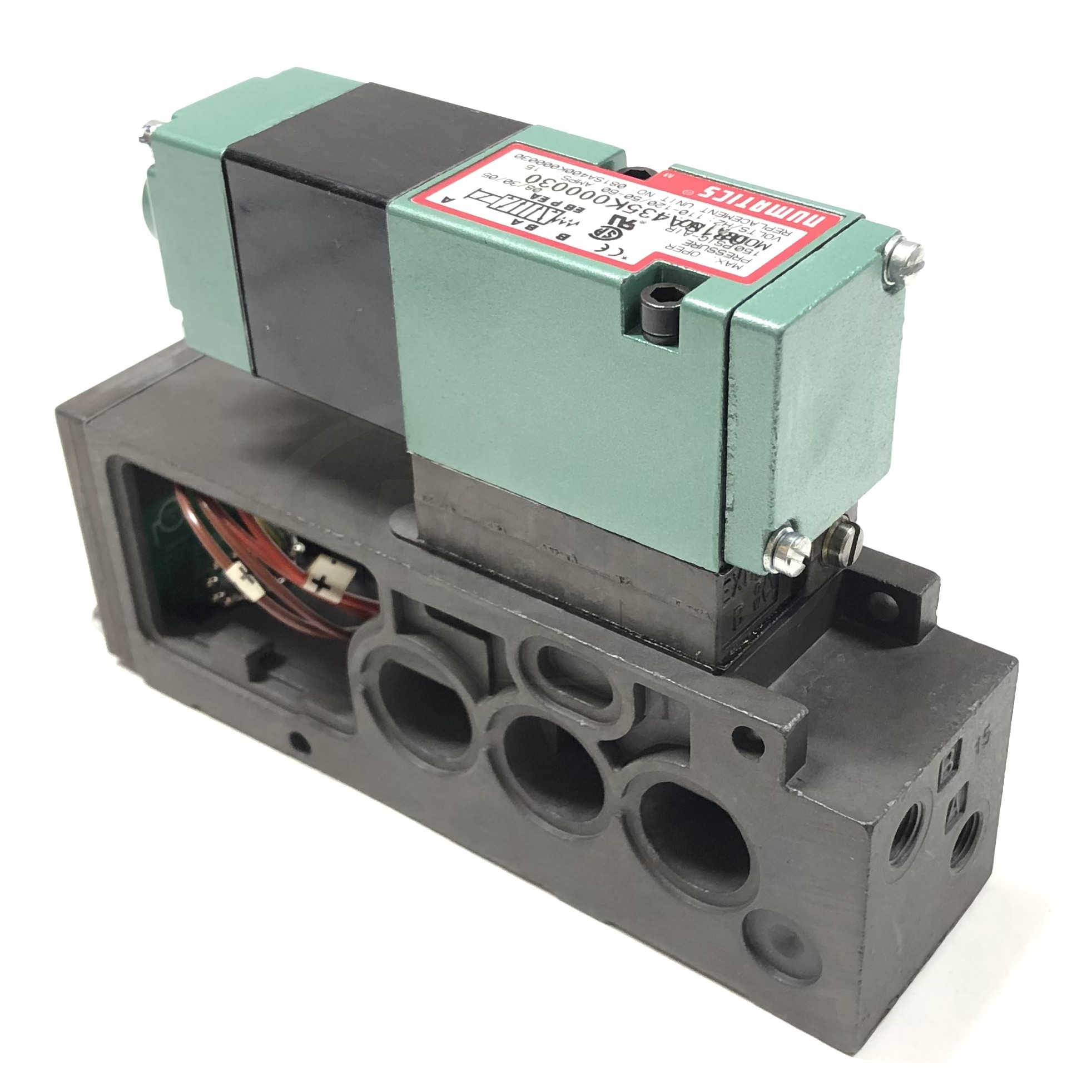 081SA435K000030 Numatics Solenoid Pneumatic Valve, 110-120V, 50-60Hz, .15Amps,