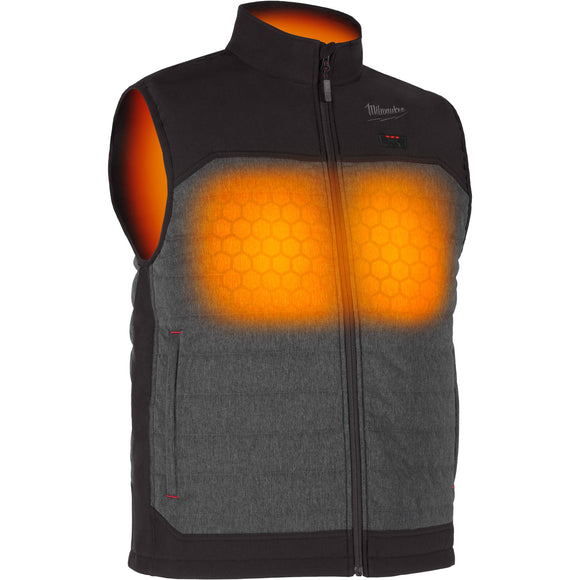 M300G-21M Milwaukee M12 Heated AXIS Vest Kit, Gray, Medium