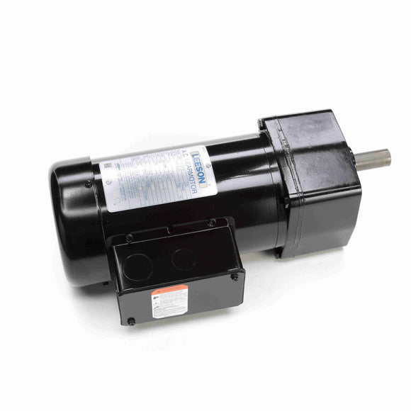096016.00 Leeson 1/3HP AC Gearmotor, 345RPM, 55 lb-in