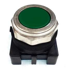 CSW30-BF2 WEG 30MM Aluminum Flush Pushbutton, Green