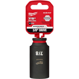 49-66-6127 Milwaukee SHOCKWAVE Impact Duty 3/8"Drive 7/8" Deep 6 Point Socket