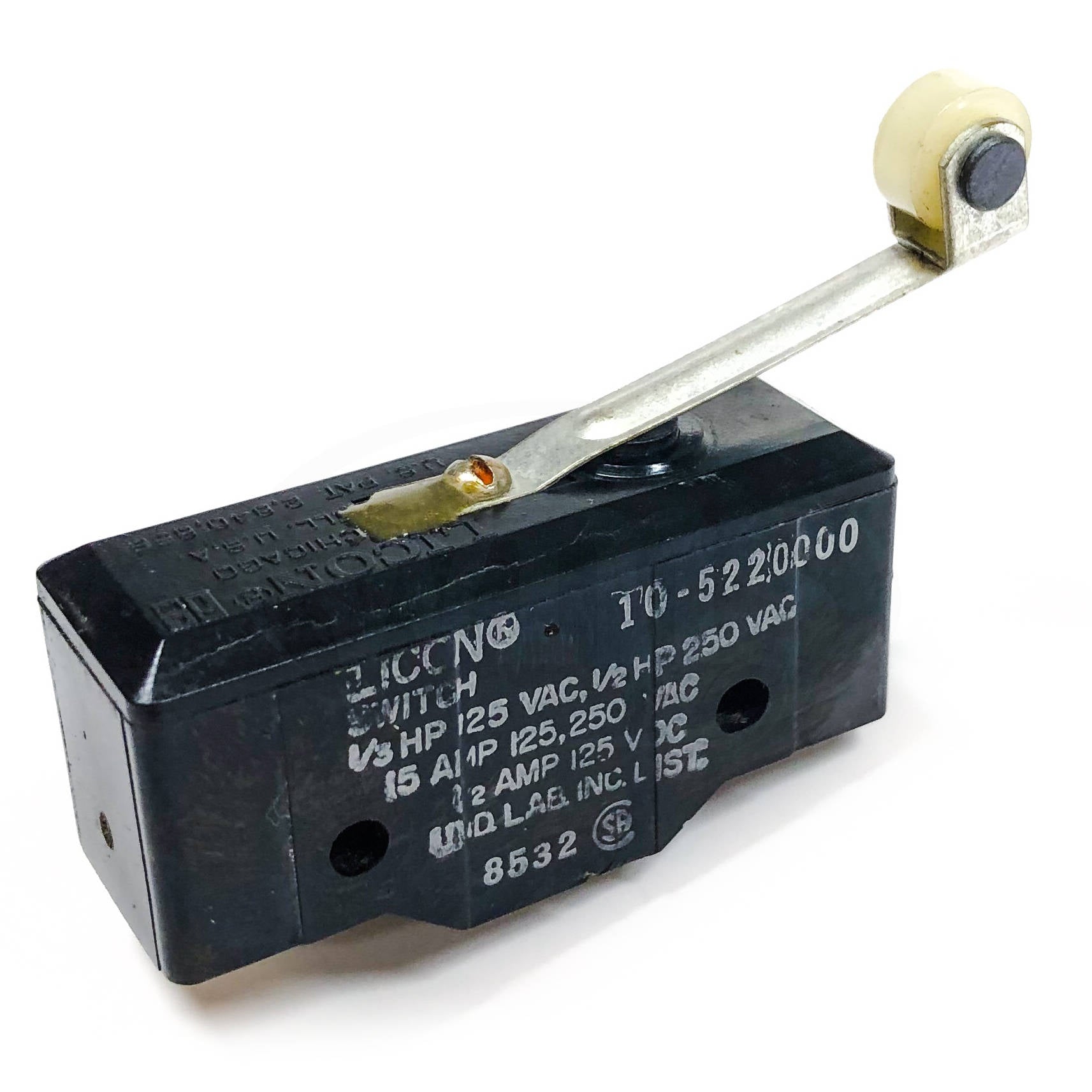 10-5220000 Licon Snap Action Roller Switch, SPDT