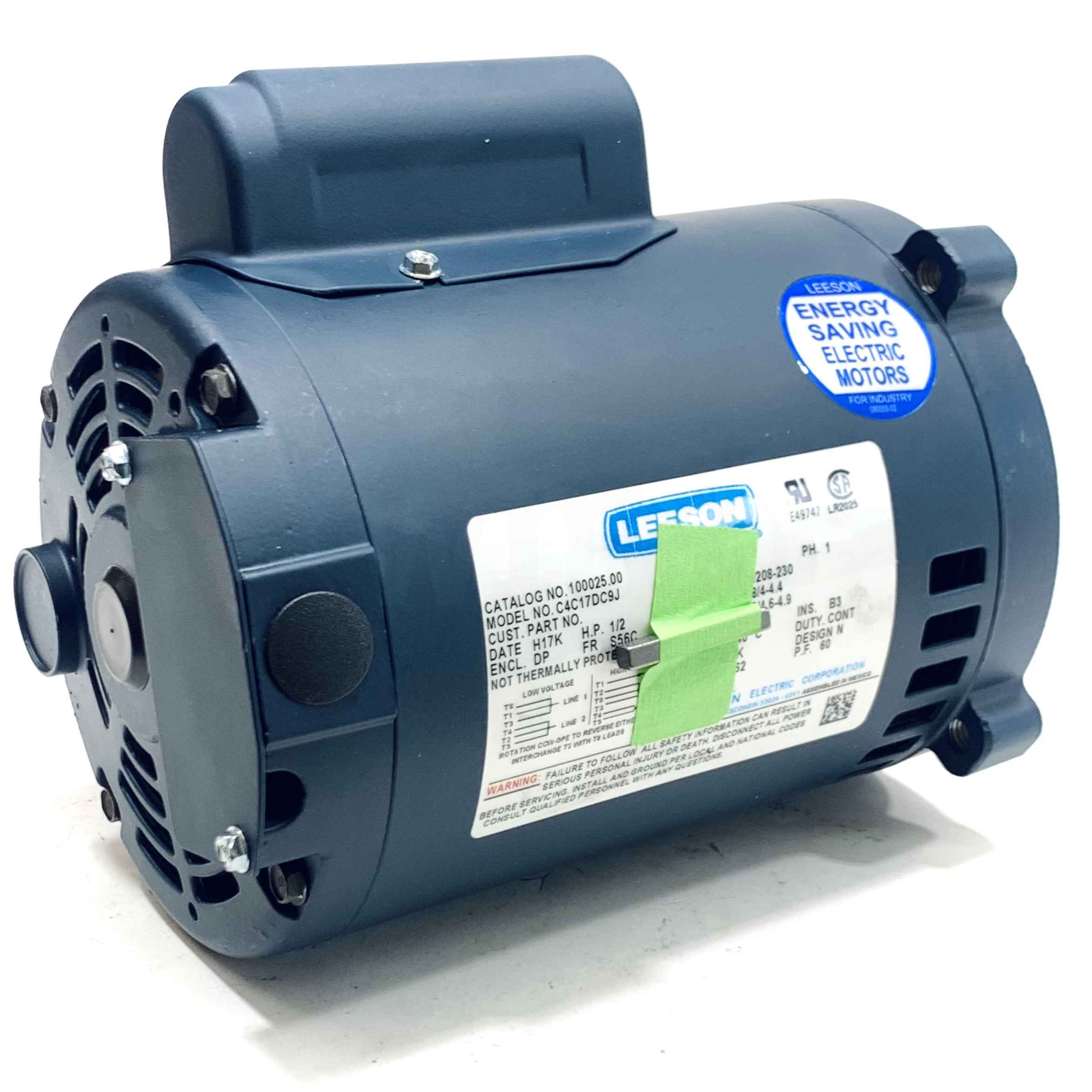 100025.00 Leeson 1/2HP General Purpose Electric Motor, 1725RPM