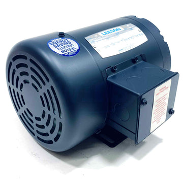 100905.00 Leeson 1/2 HP  Electric Motor, 3450 RPM, 208-230V, FR: J48 - 0