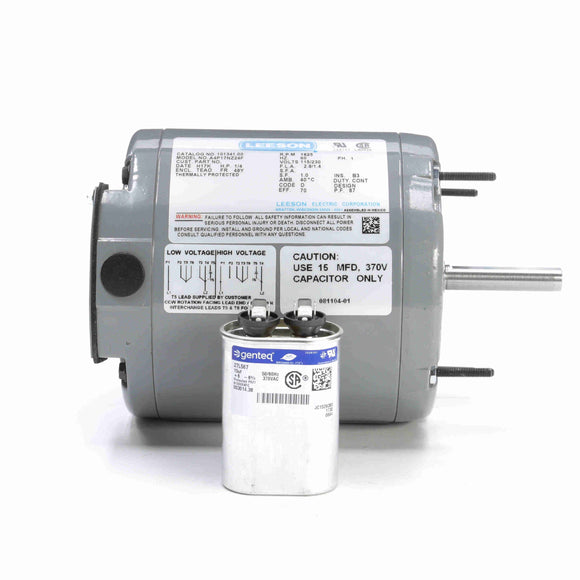 101341.00 Leeson 1/4HP Agriculture Duty Hatchery/Incubator Fan Motor