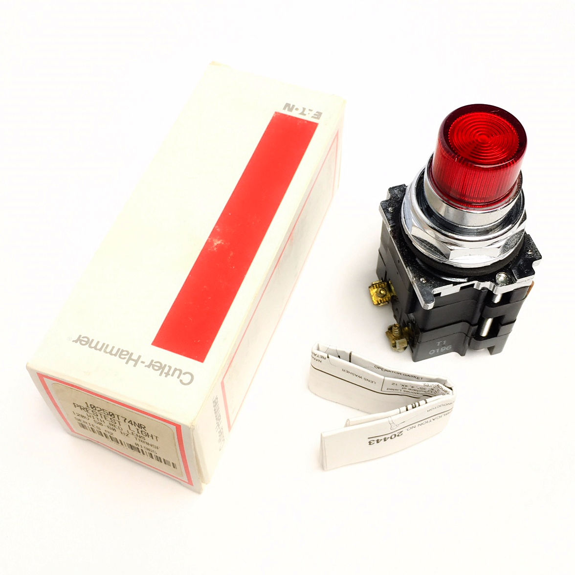 10250T74NR Cutler-Hammer Prestest Light, Red - 0