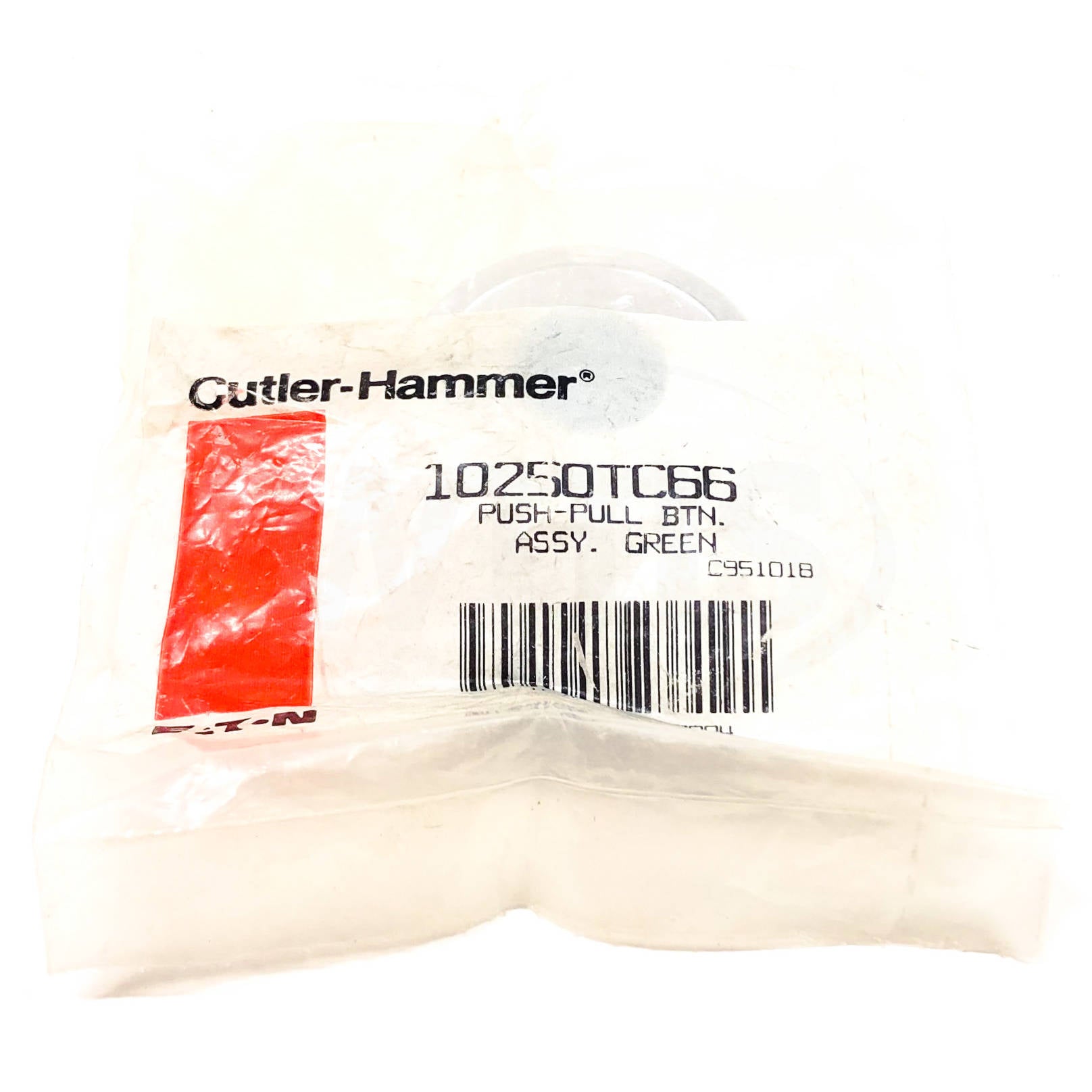 10250TC66 Cutler-Hammer/Eaton Push-Pull Button Assembly, Green