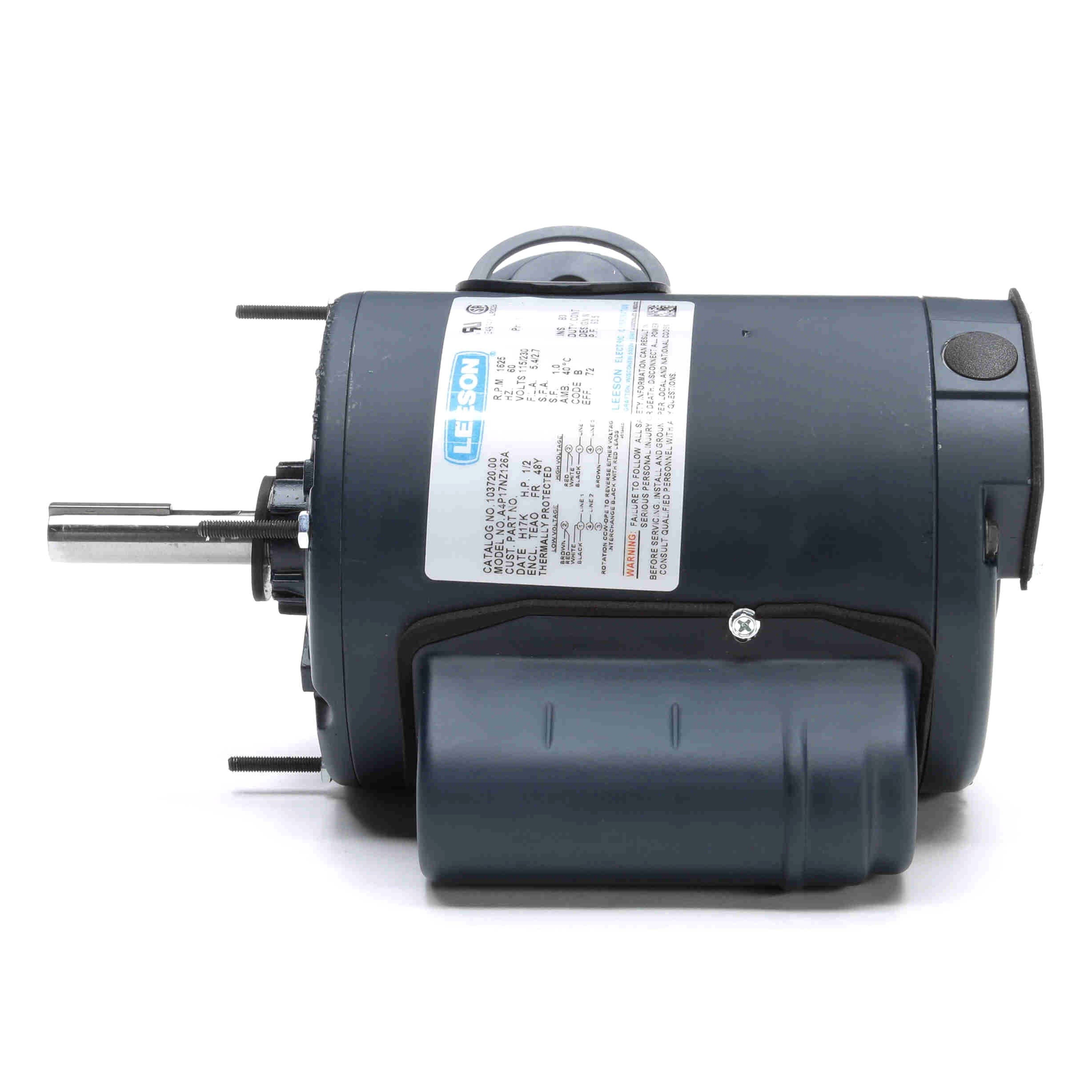 103720.00 Leeson 1/2HP Electric HVAC/Fan Motor