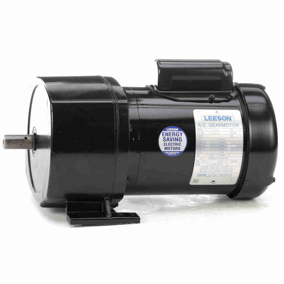 107005.00 Leeson 1/4HP Parallel Shaft AC Gearmotor, 59 RPM
