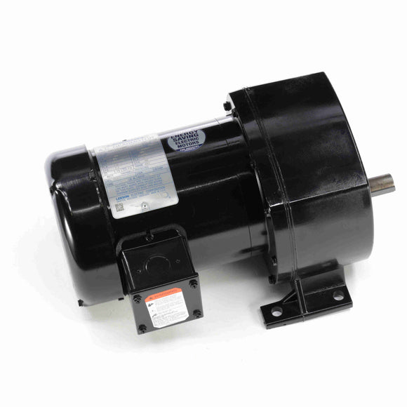 107029.00 Leeson 1/3HP Parallel Shaft AC Gearmotor, 91 RPM