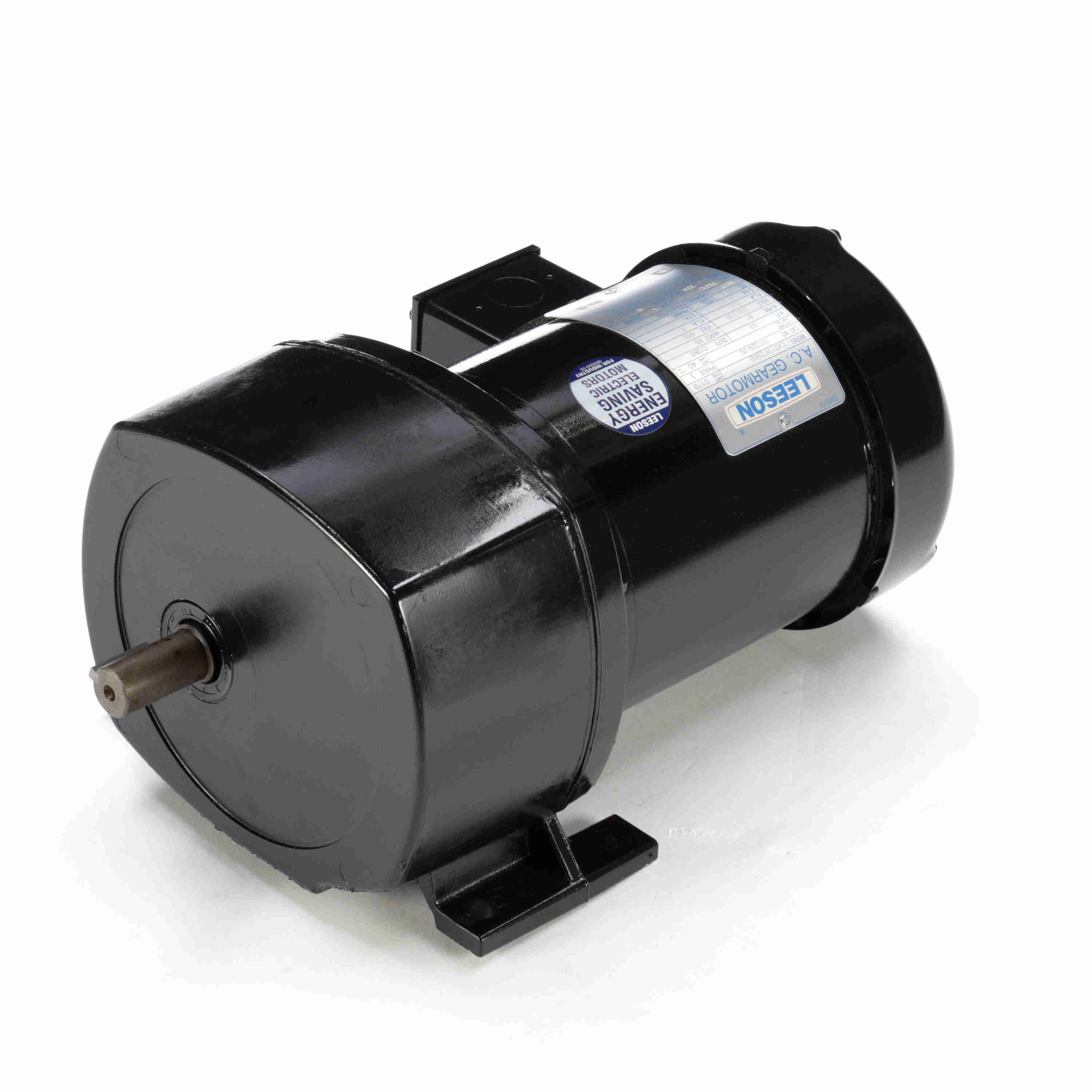 107029.00 Leeson 1/3HP Parallel Shaft AC Gearmotor, 91 RPM - 0