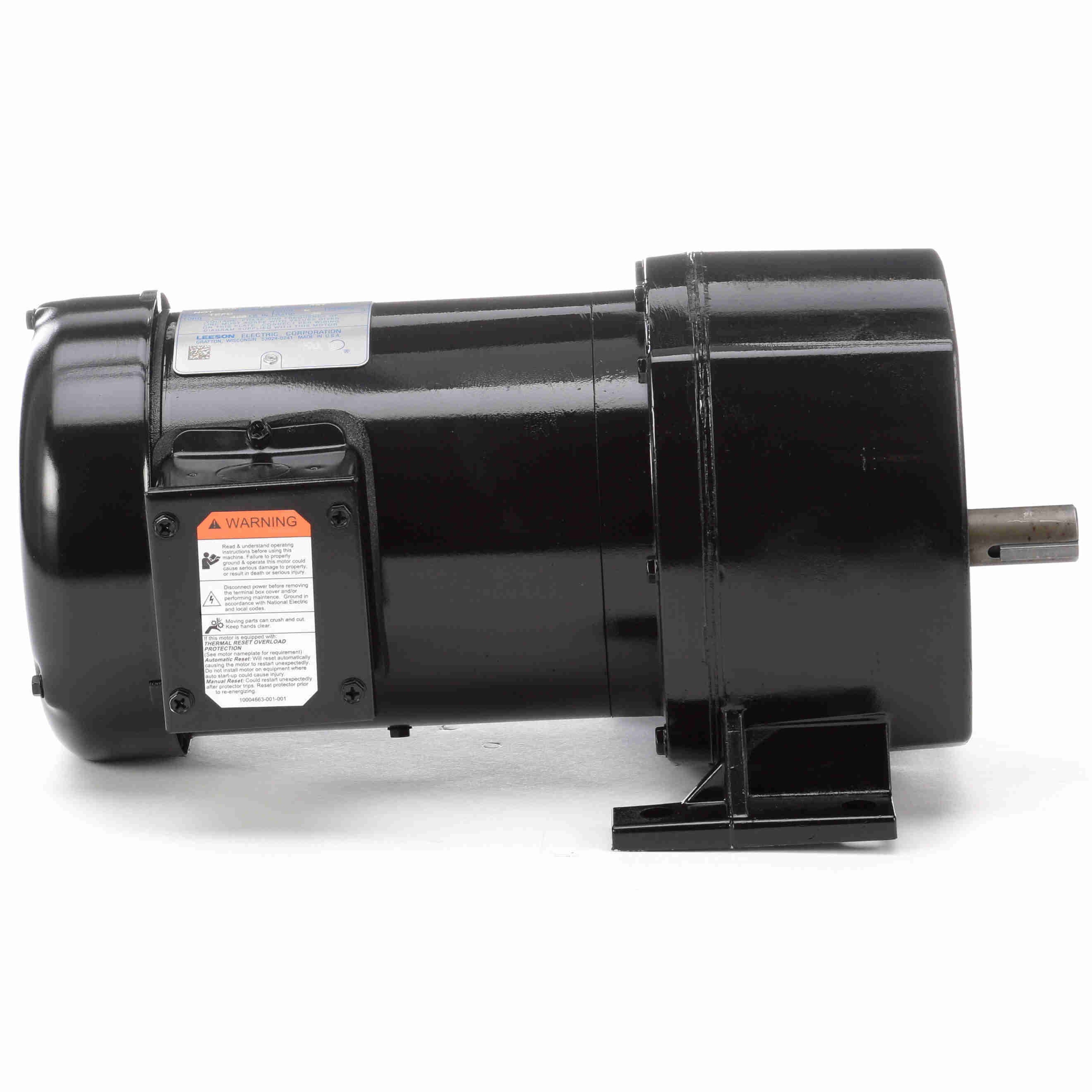 107034.00 Leeson 1/2HP Parallel Shaft AC Gearmotor, 59RPM - 0