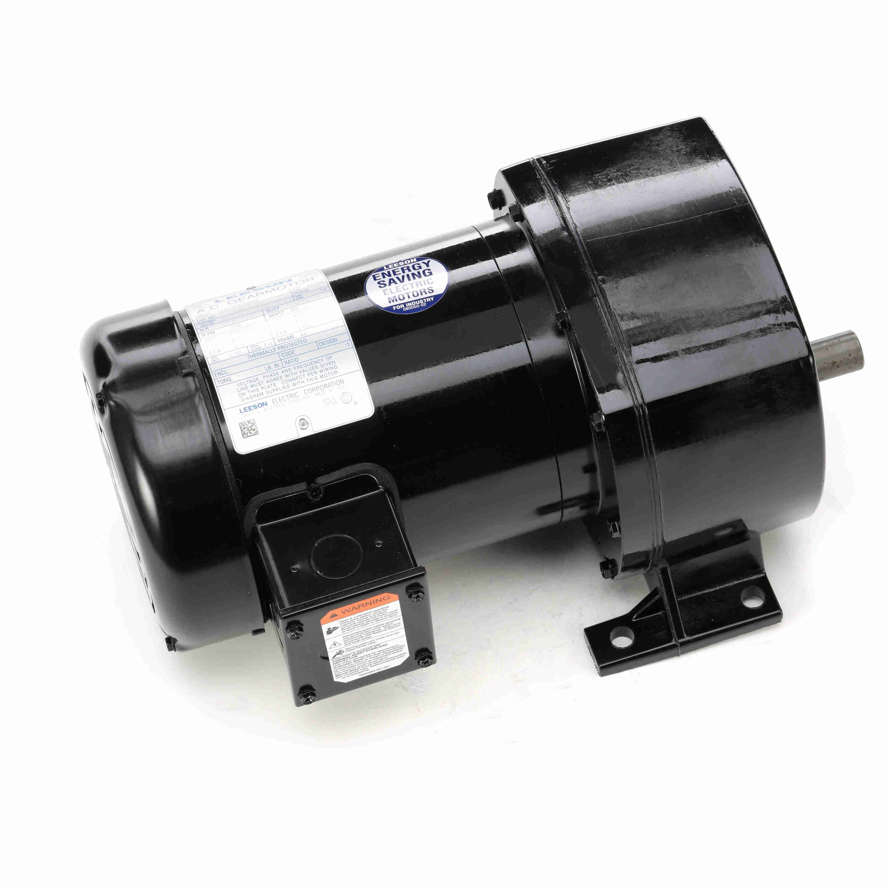 107037.00 Leeson 1/2HP Parallel Shaft AC Gearmotor, 288RPM