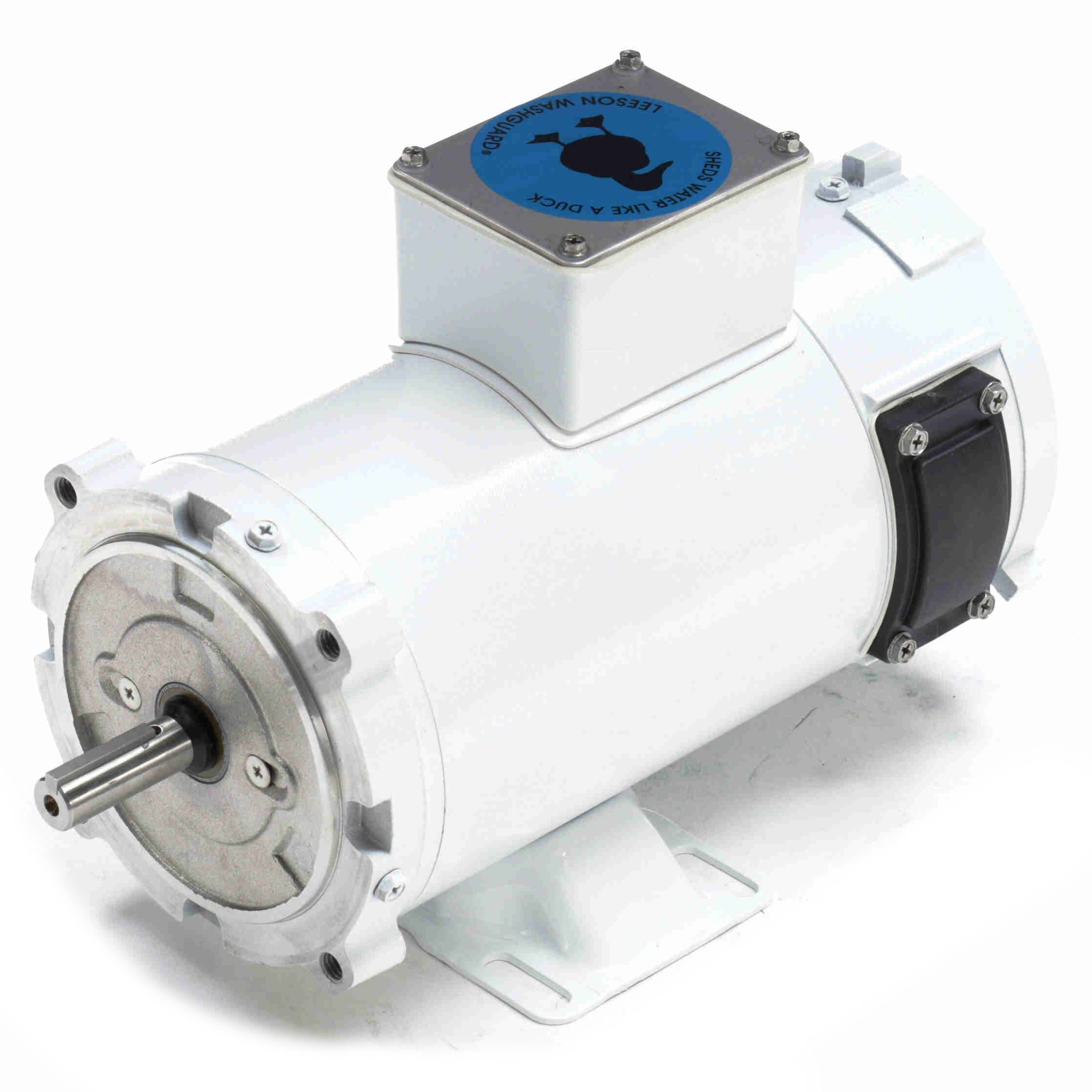 108226.00 Leeson 1/2HP Washguard DC Electric Motor, 1750 RPM - 0