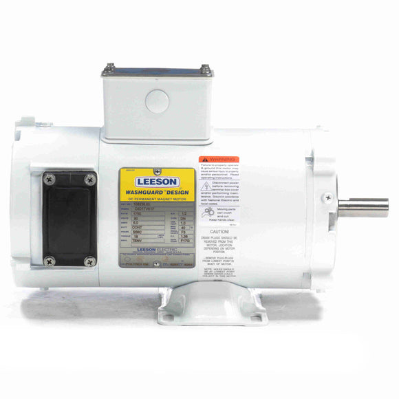 108226.00 Leeson 1/2HP Washguard DC Electric Motor, 1750 RPM