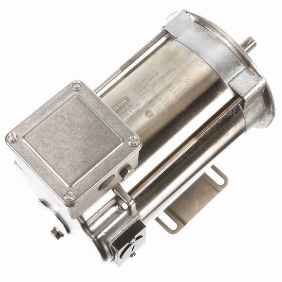 109065.00 Leeson 0.25HP Washguard All-Stainless DC Electric Motor, 1750RPM