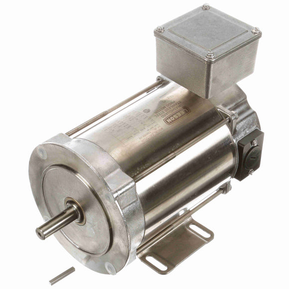 109065.00 Leeson 0.25HP Washguard All-Stainless DC Electric Motor, 1750RPM