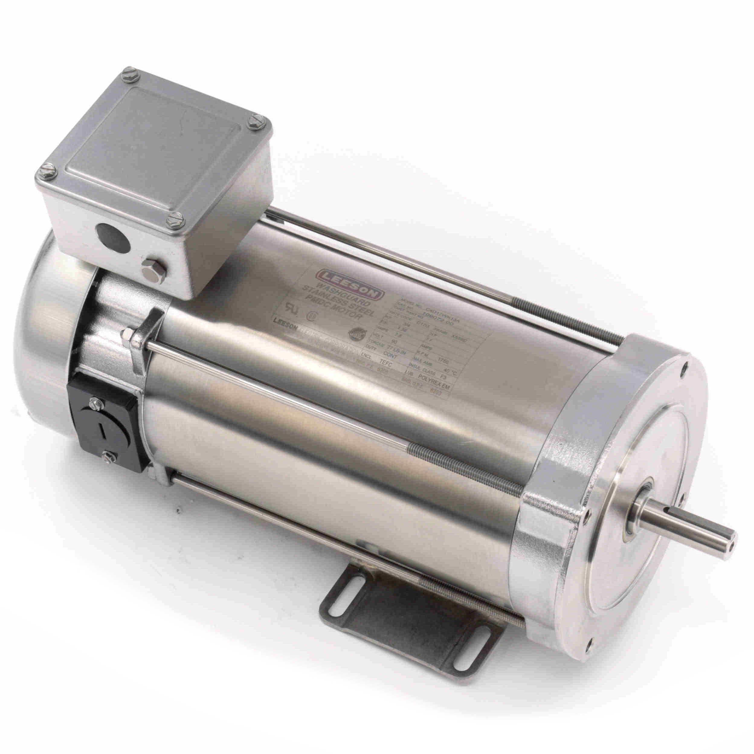 109072.00 Leeson 3/4HP Washguard DC Electric Motor, 1750RPM - 0