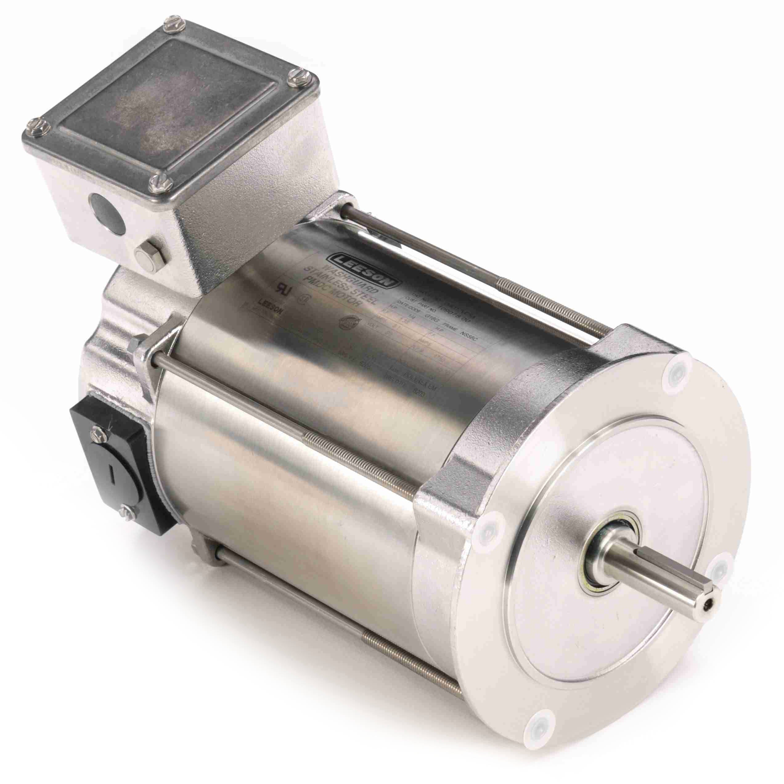 109078.00 Leeson 0.25HP Washguard DC Electric Motor, 1750RPM