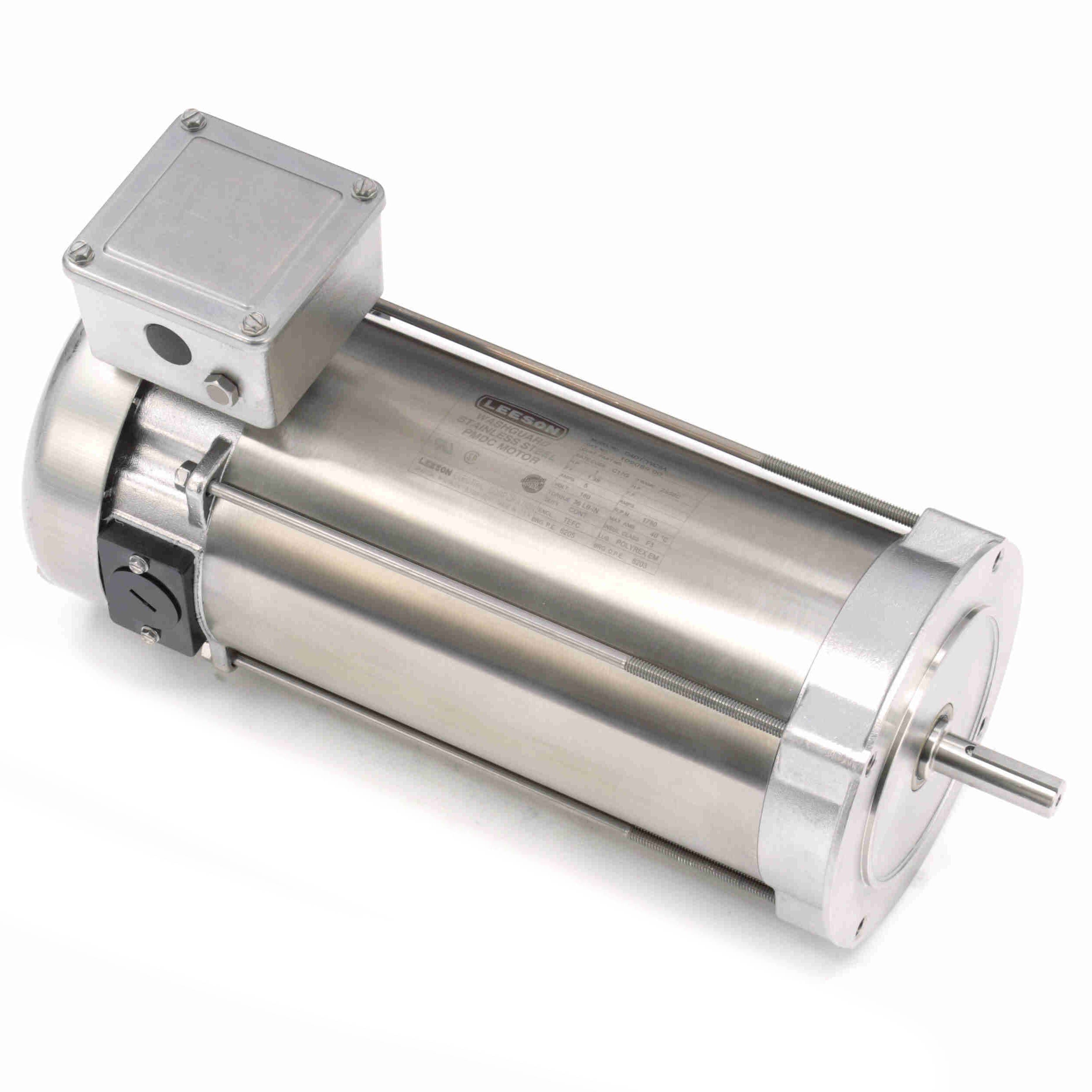 109089.00 Leeson 1HP Washguard DC Electric Motor, 1750RPM - 0