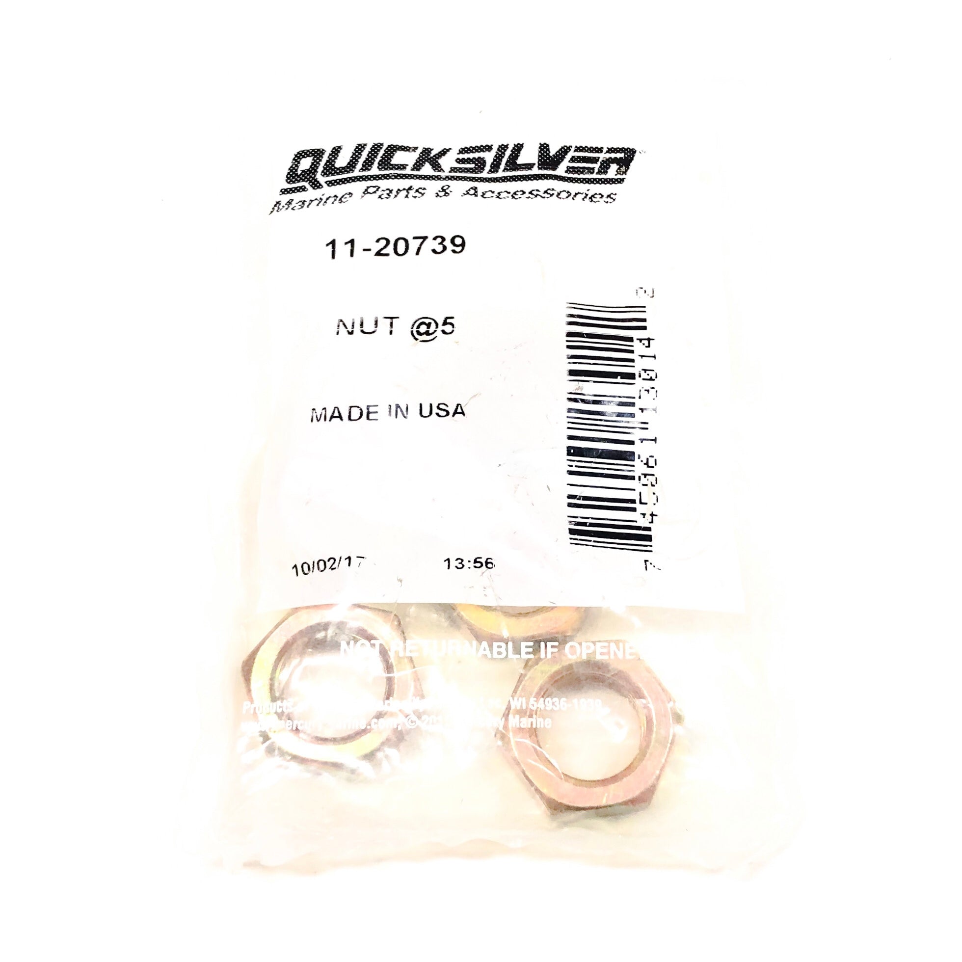11-20739 Quicksilver Nut - 0