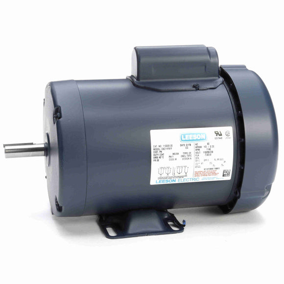 110009.00 Leeson 1/3HP General Purpose Electric Motor, 1200RPM