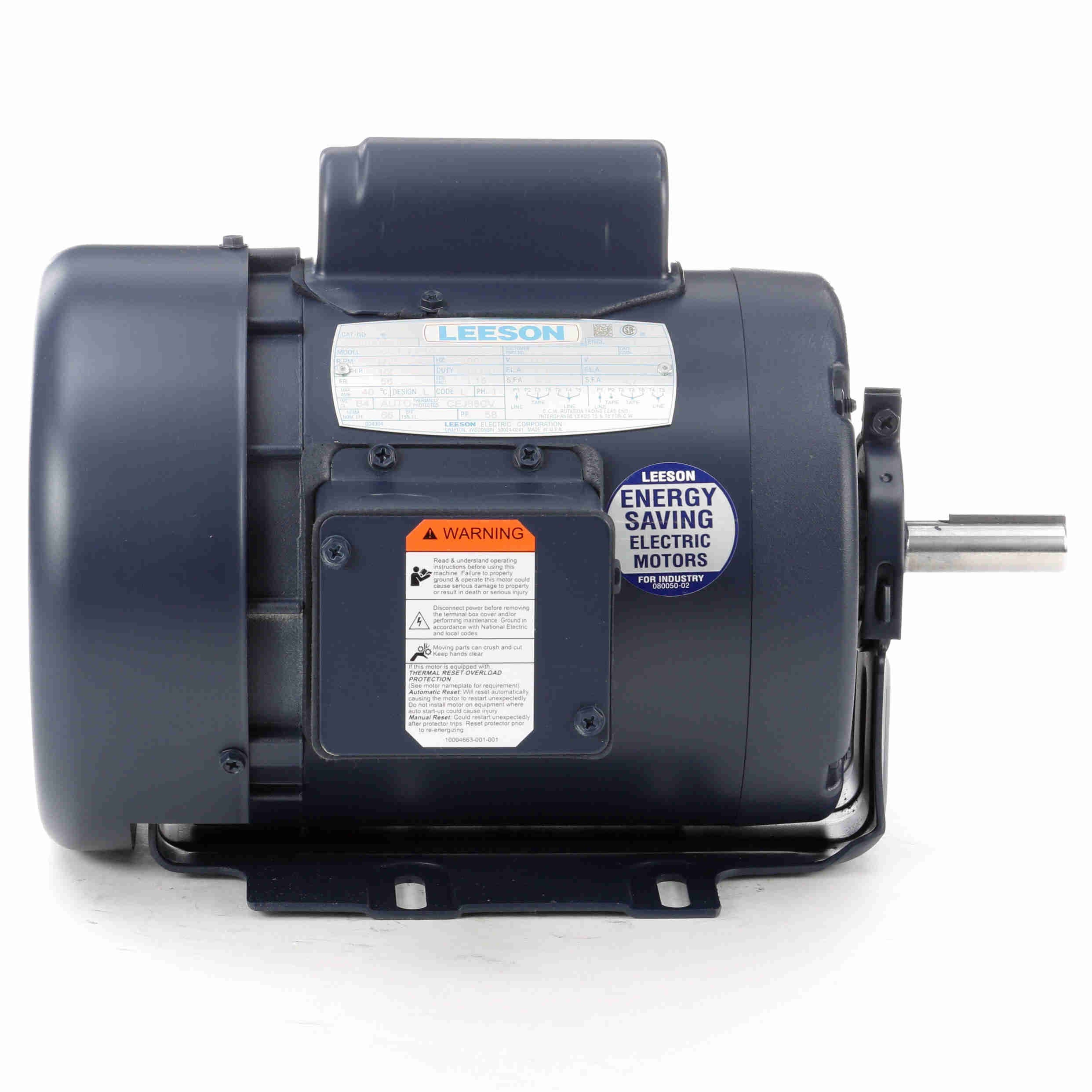 110025.00 Leeson 1/2HP Electric Motor, 1800RPM