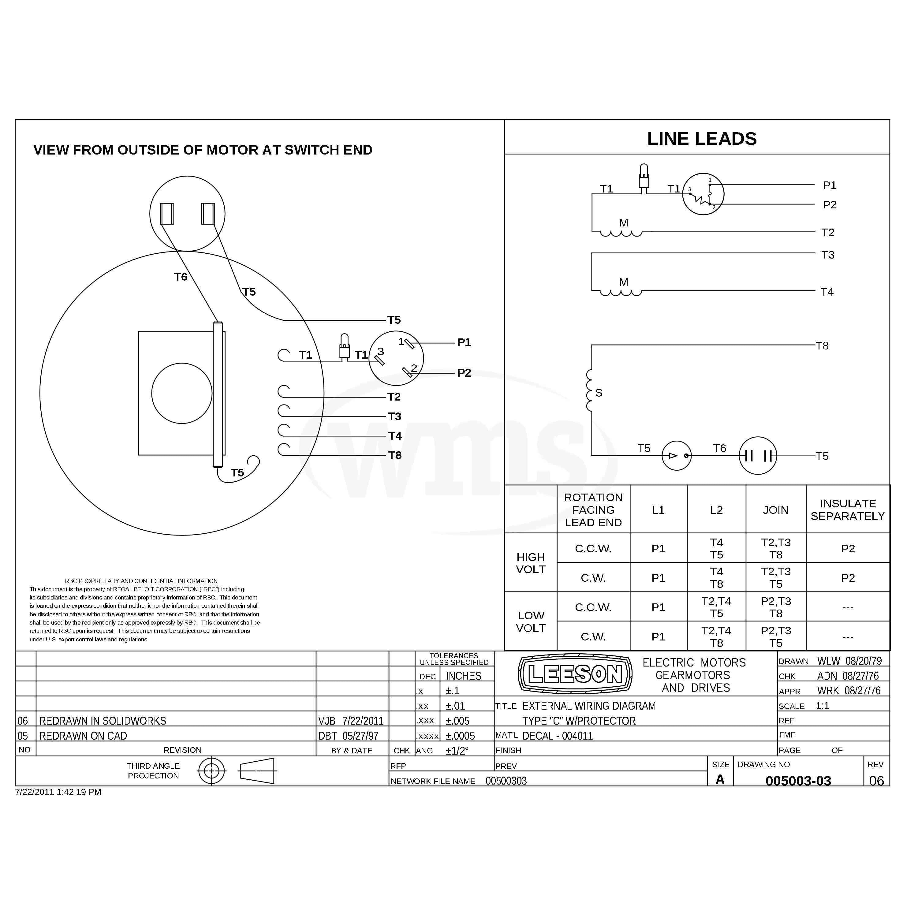 1/2HP Leeson Farm Duty/General Purpose Electric Motor